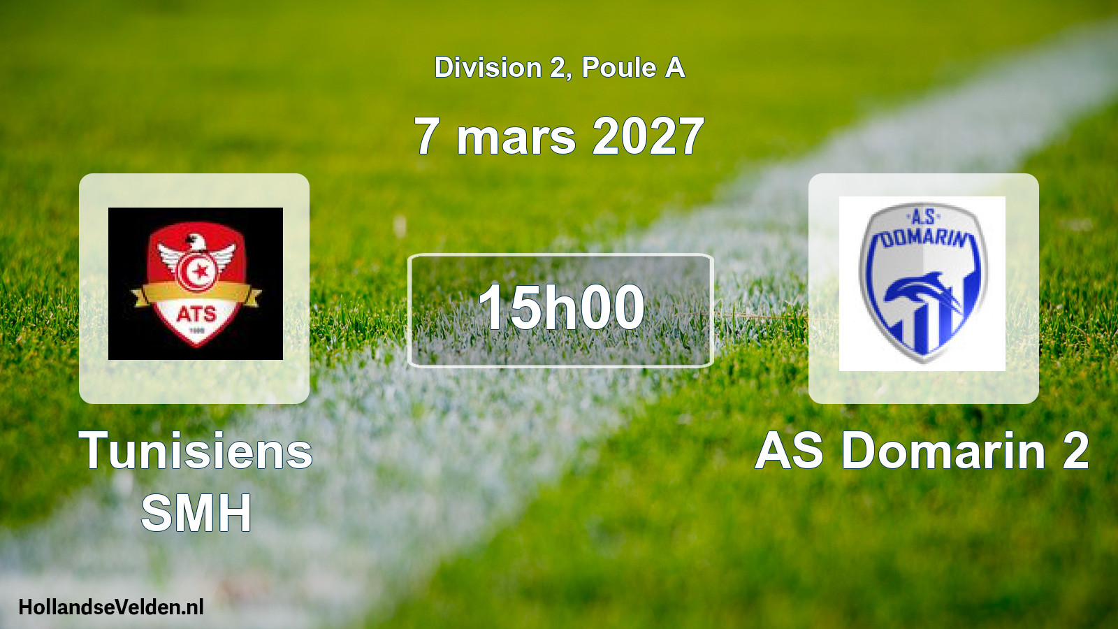Scheduled Match: Tunisiens SMH - AS Domarin 2 (7 March 2027)