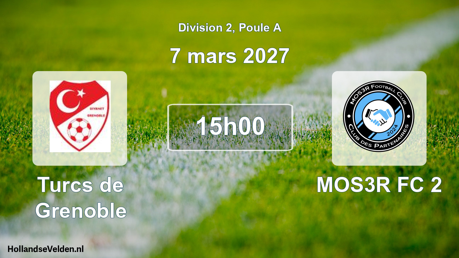 Scheduled Match: Turcs de Grenoble - MOS3R FC 2 (7 March 2027)