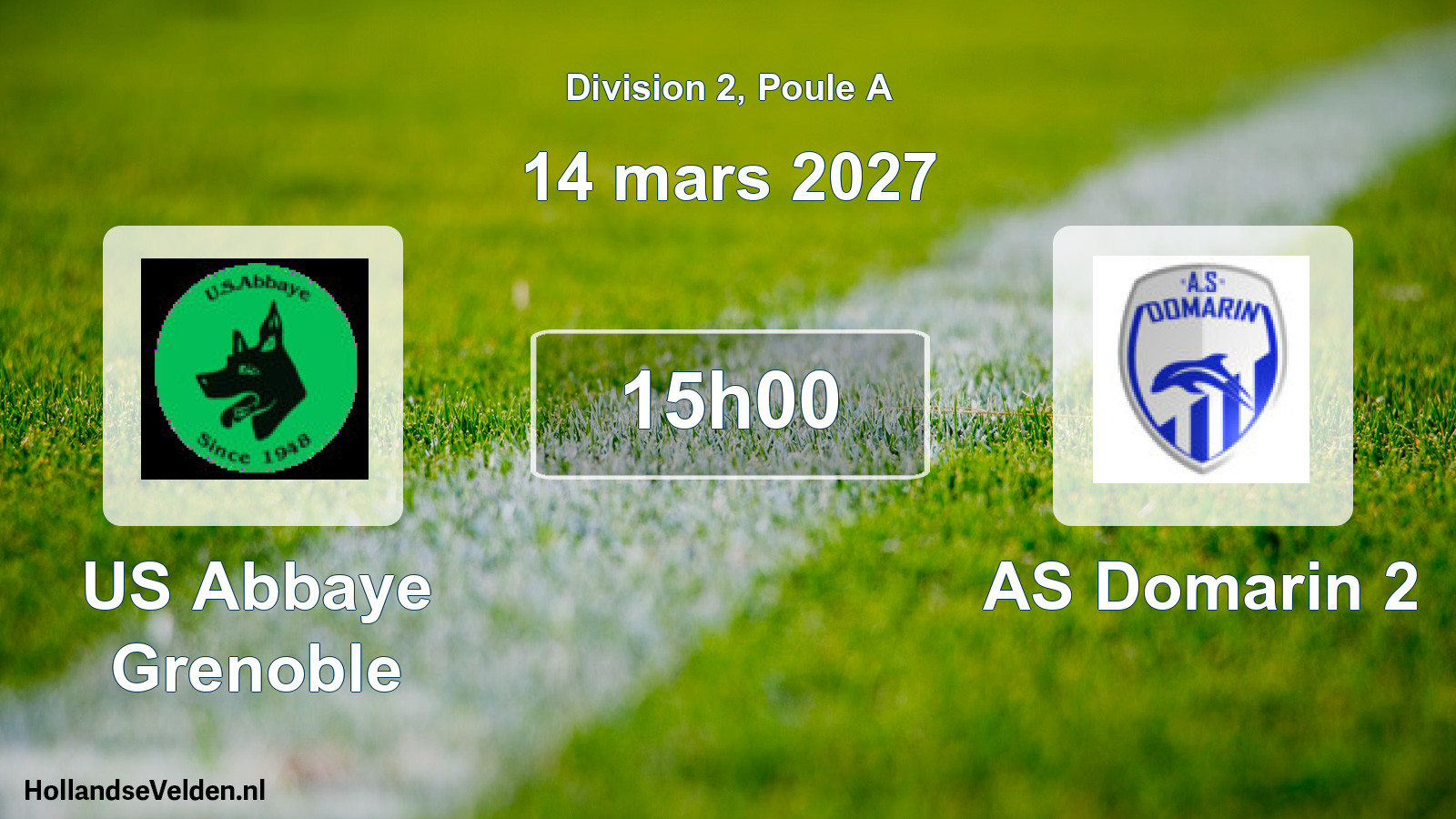 Scheduled Match: US Abbaye Grenoble - AS Domarin 2 (14 March 2027)