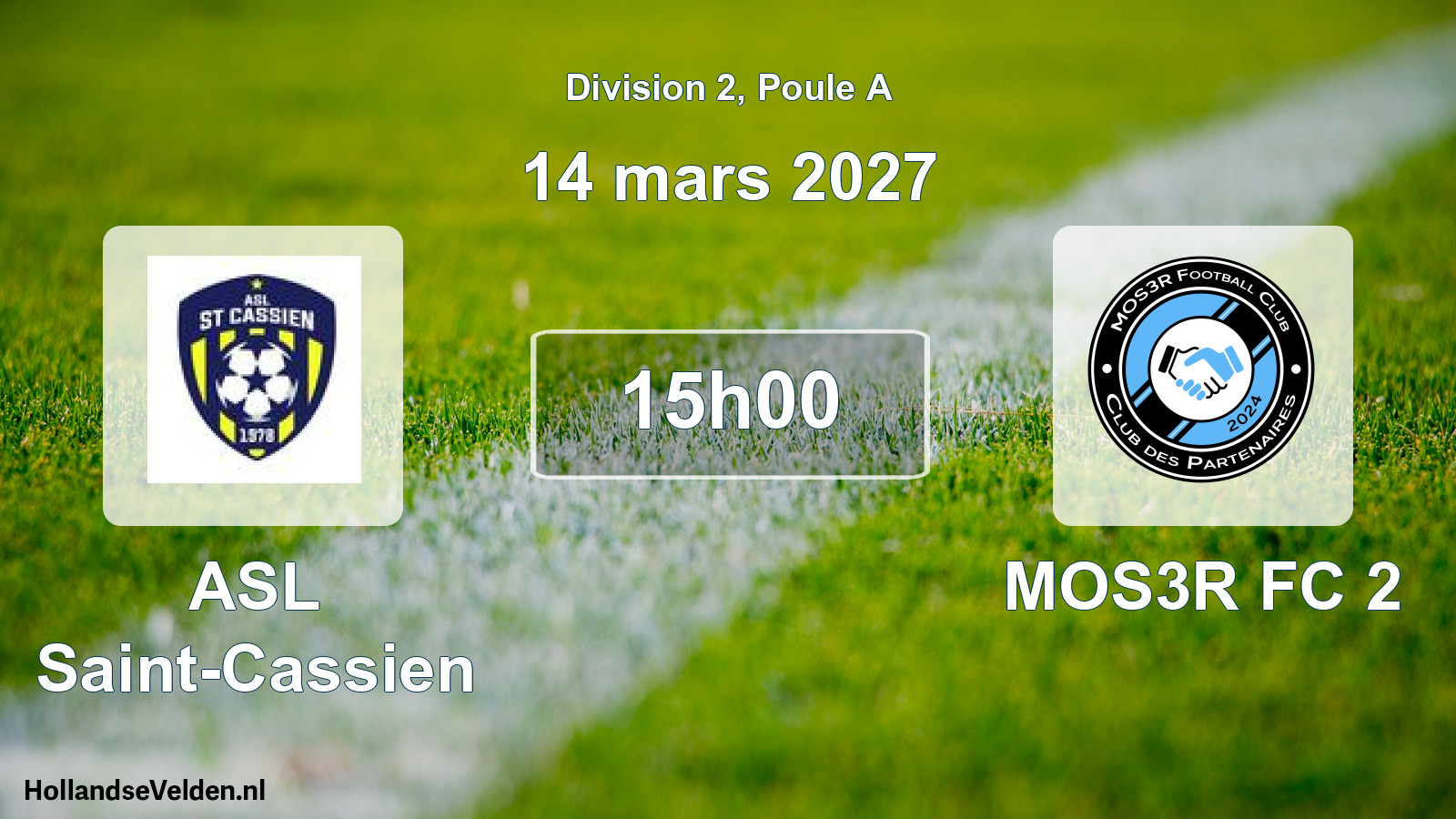Scheduled Match: ASL Saint-Cassien - MOS3R FC 2 (14 March 2027)