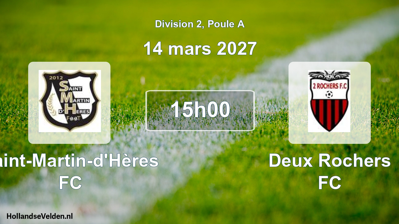 Scheduled Match: Saint-Martin-d'Hères FC - Deux Rochers FC (14 March 2027)