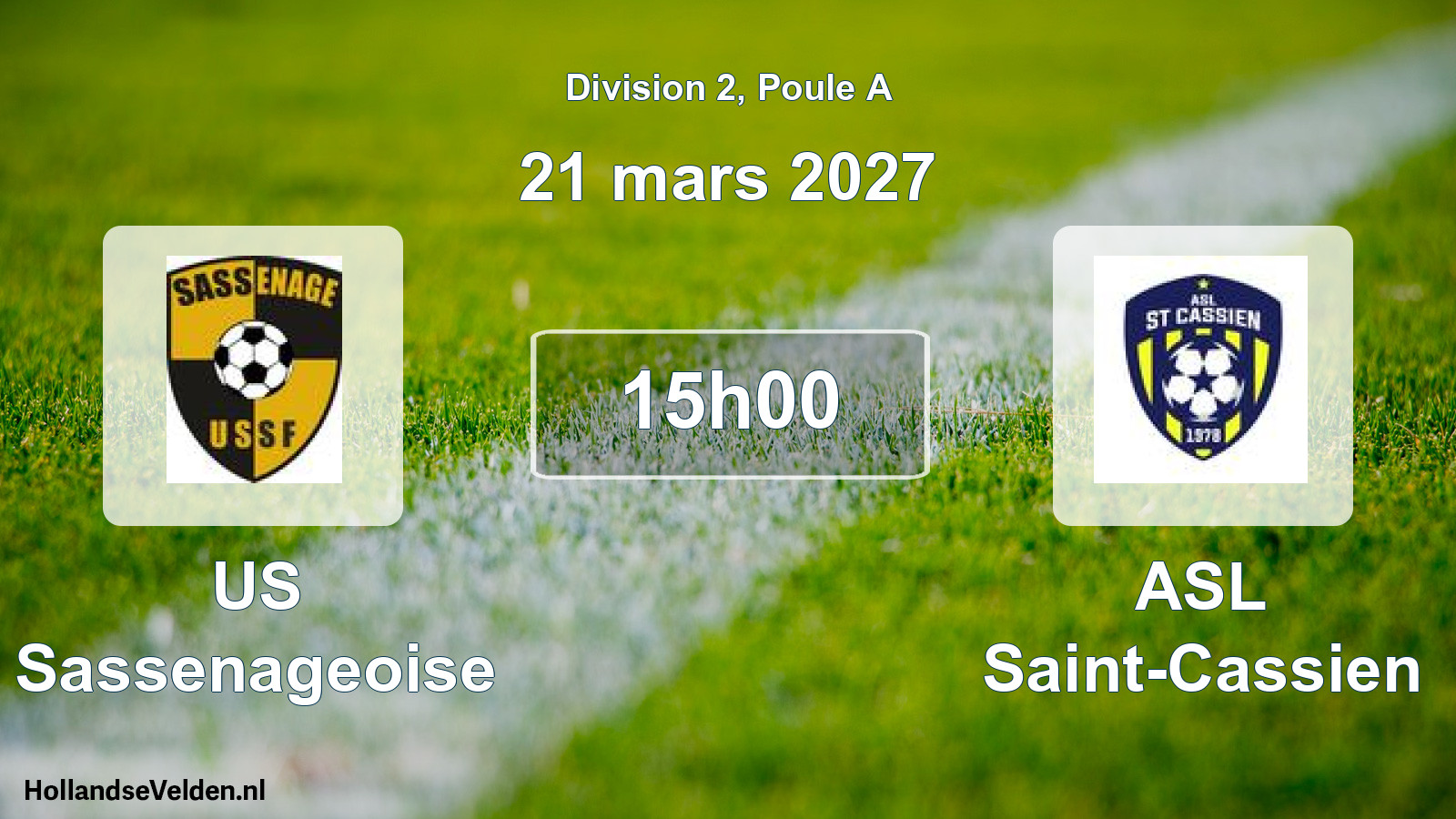 Scheduled Match: US Sassenageoise - ASL Saint-Cassien (21 March 2027)