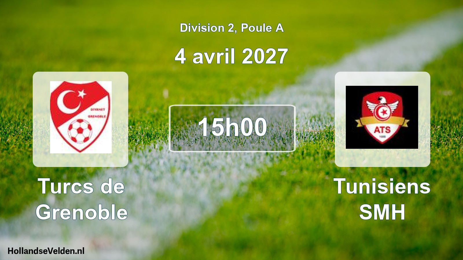 Scheduled Match: Turcs de Grenoble - Tunisiens SMH (4 April 2027)