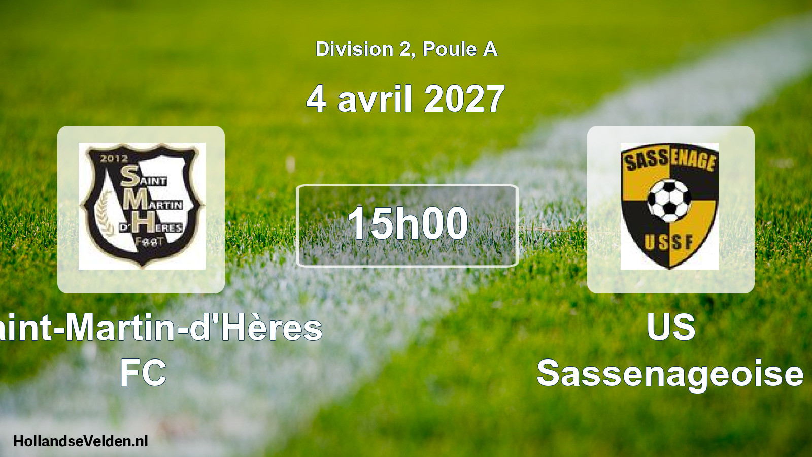 Scheduled Match: Saint-Martin-d'Hères FC - US Sassenageoise (4 April 2027)