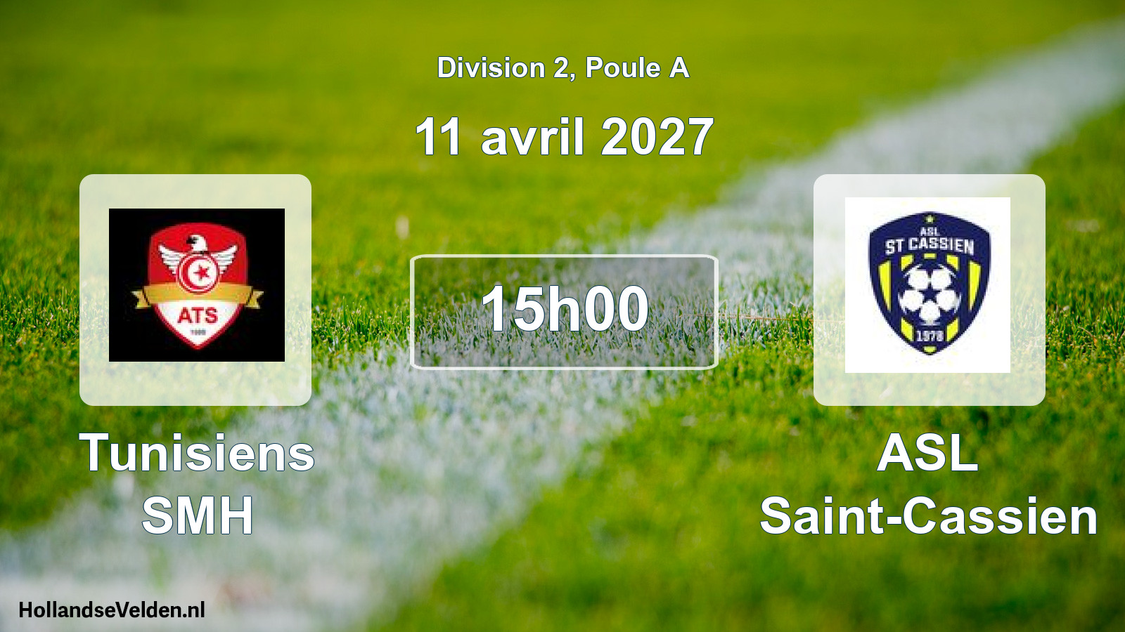 Scheduled Match: Tunisiens SMH - ASL Saint-Cassien (11 April 2027)