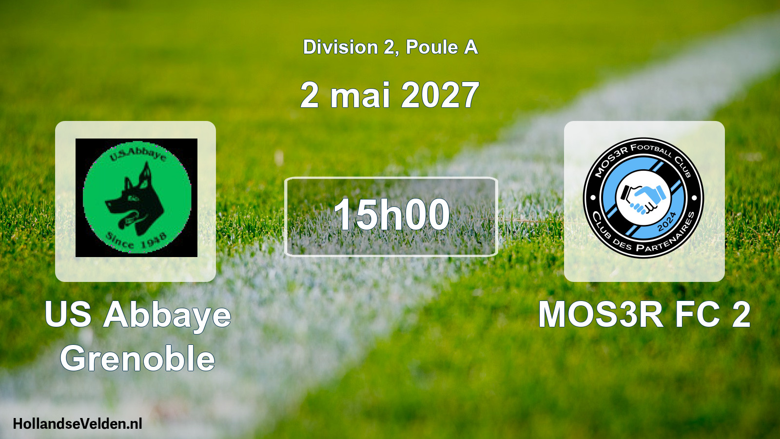 Scheduled Match: US Abbaye Grenoble - MOS3R FC 2 (2 May 2027)