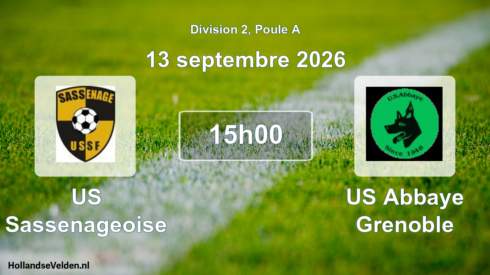 Scheduled Match: US Sassenageoise - US Abbaye Grenoble (13 September 2026)