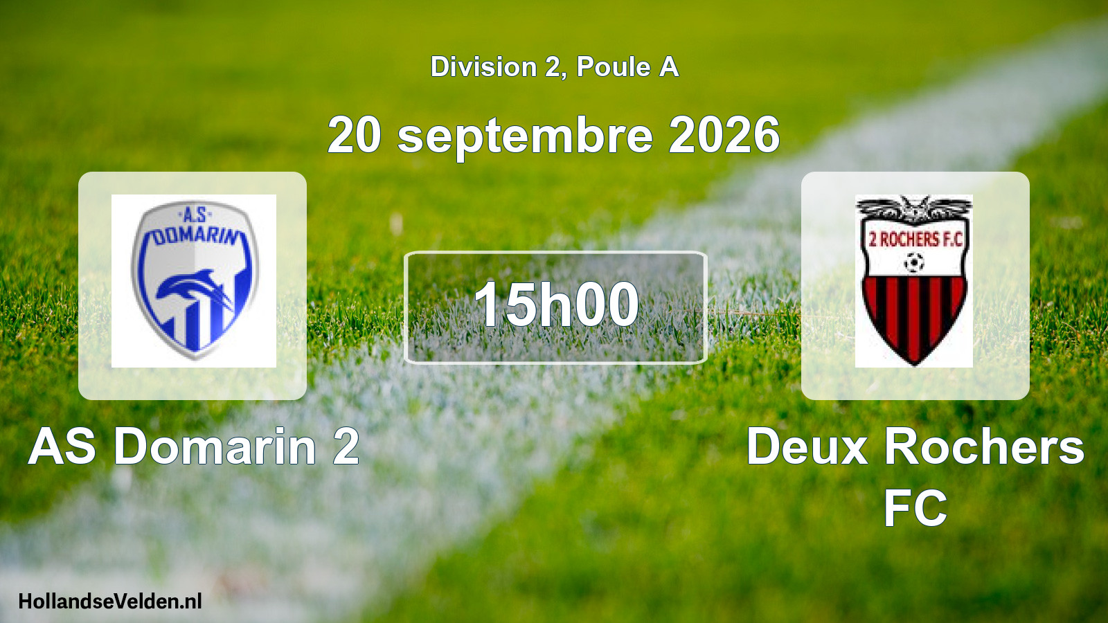 Scheduled Match: AS Domarin 2 - Deux Rochers FC (20 September 2026)