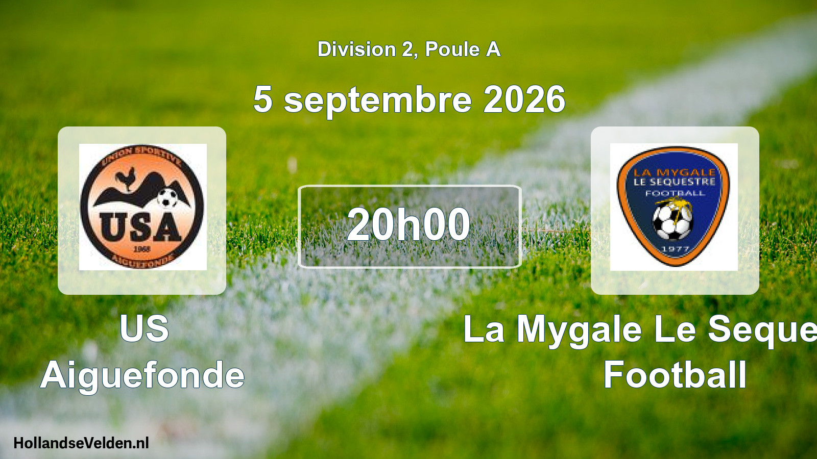 Match programmé: US Aiguefonde - La Mygale Le Sequestre Football (5 septembre 2026)