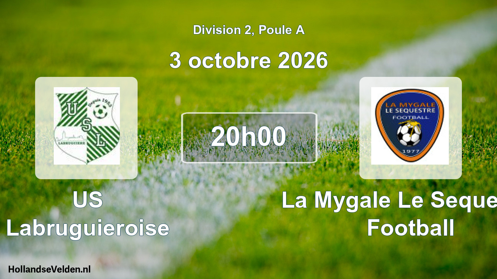 Match programmé: US Labruguieroise - La Mygale Le Sequestre Football (3 octobre 2026)