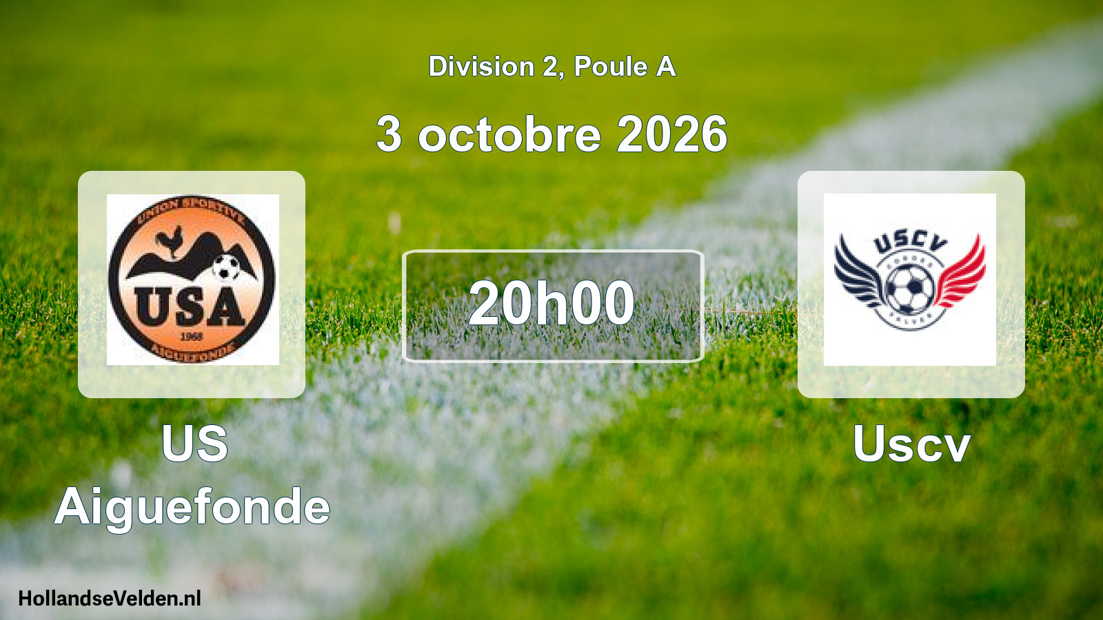 Match programmé: US Aiguefonde - Uscv (3 octobre 2026)