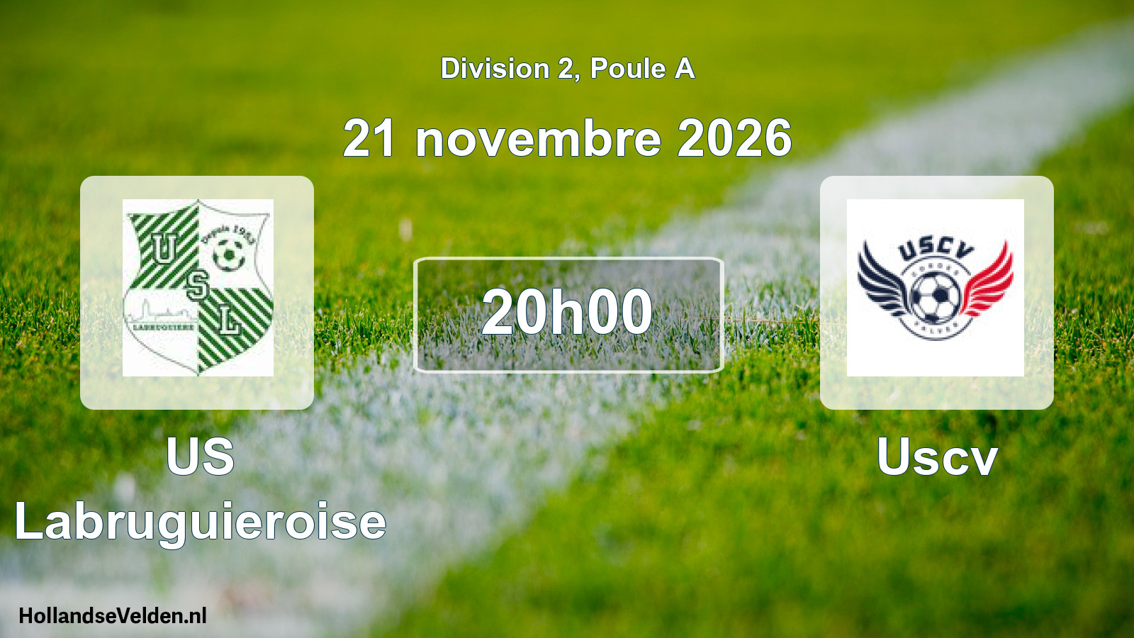 Match programmé: US Labruguieroise - Uscv (21 novembre 2026)