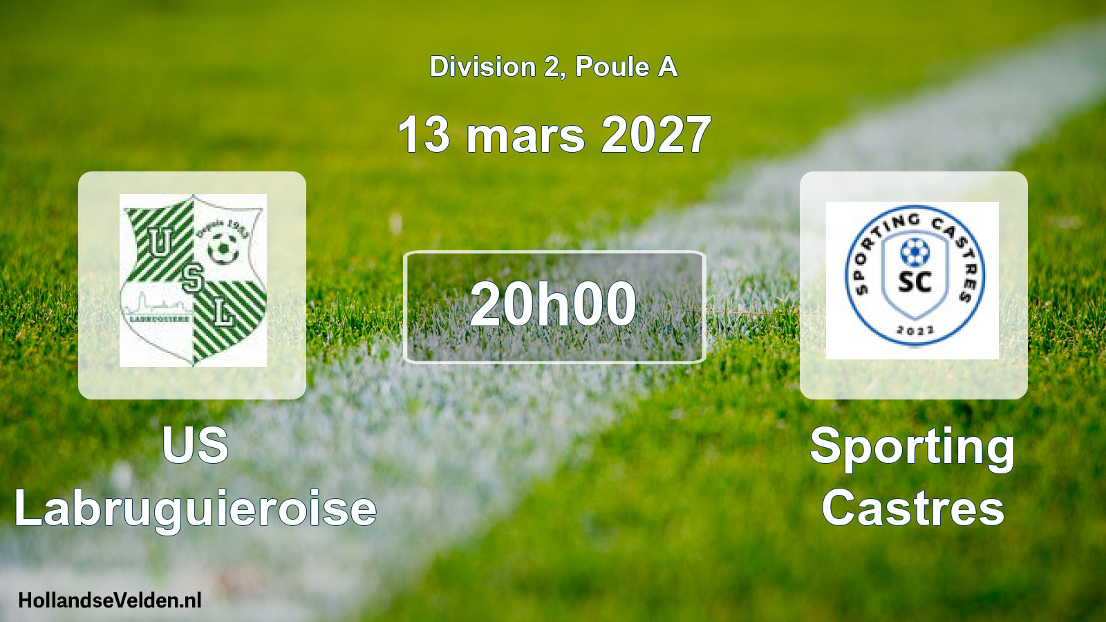 Match programmé: US Labruguieroise - Sporting Castres (13 mars 2027)