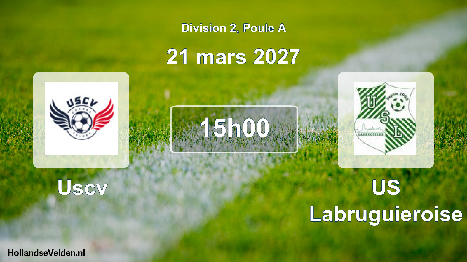 Match programmé: Uscv - US Labruguieroise (21 mars 2027)