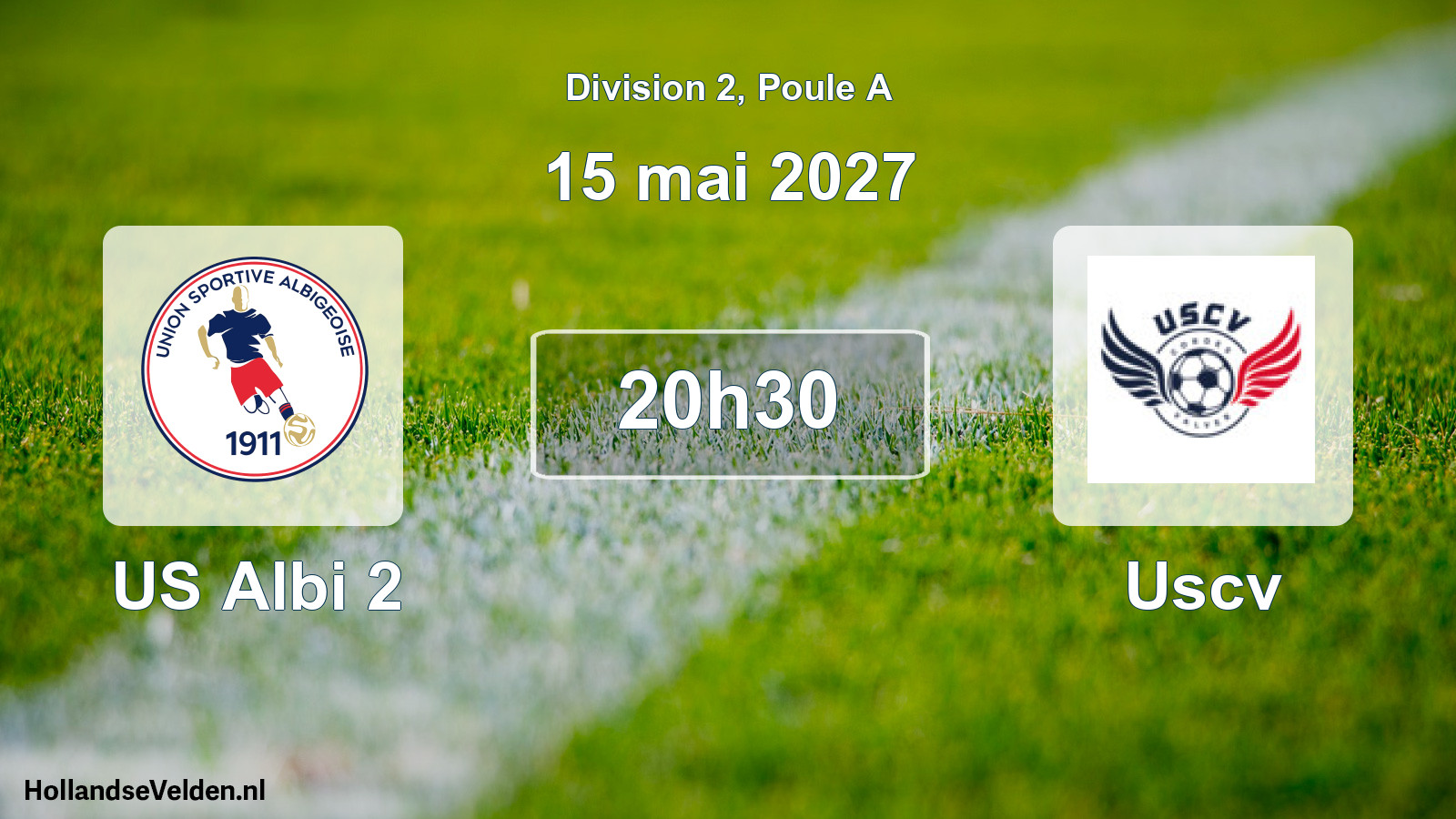 Match programmé: US Albi 2 - Uscv (15 mai 2027)