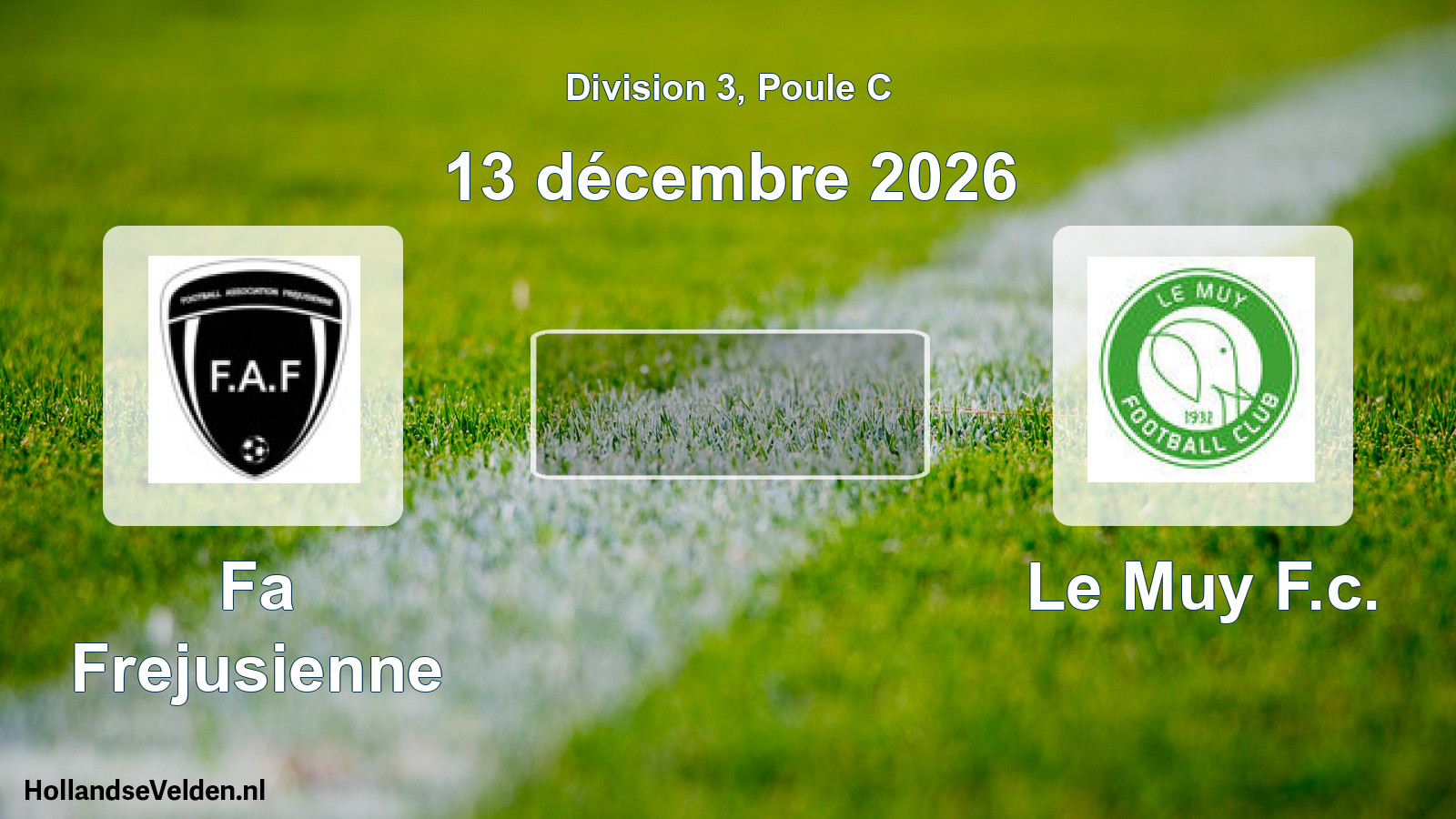 Match programmé: Fa Frejusienne - Le Muy F.c. (13 décembre 2026)