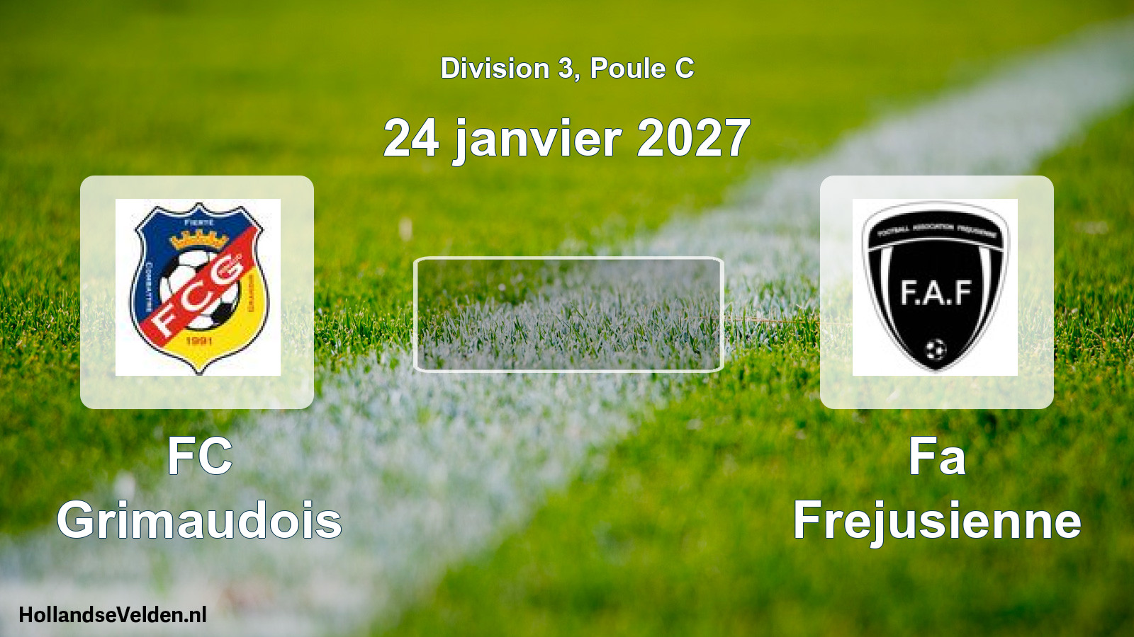 Match programmé: FC Grimaudois - Fa Frejusienne (24 janvier 2027)