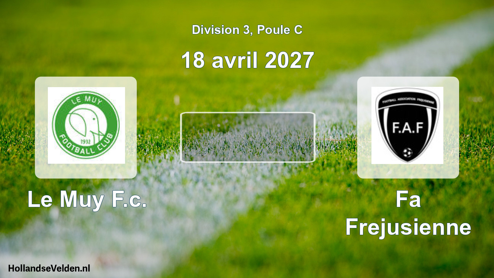 Match programmé: Le Muy F.c. - Fa Frejusienne (18 avril 2027)