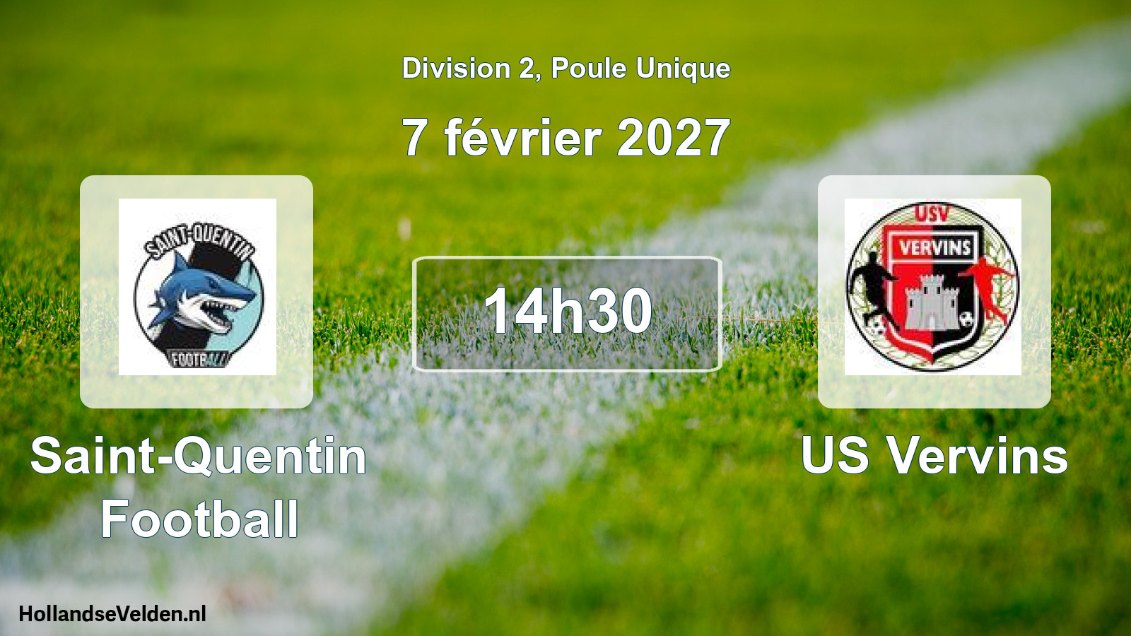 Scheduled Match: Saint-Quentin Football - US Vervins (7 February 2027)