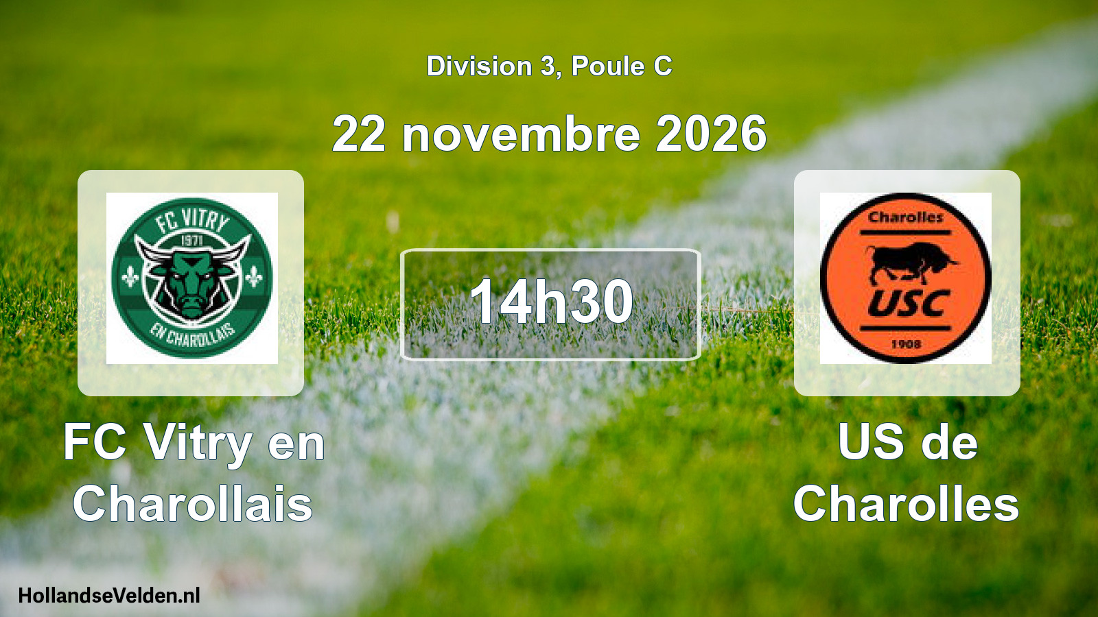 Geplande wedstrijd: FC Vitry en Charollais - US de Charolles (22 november 2026)