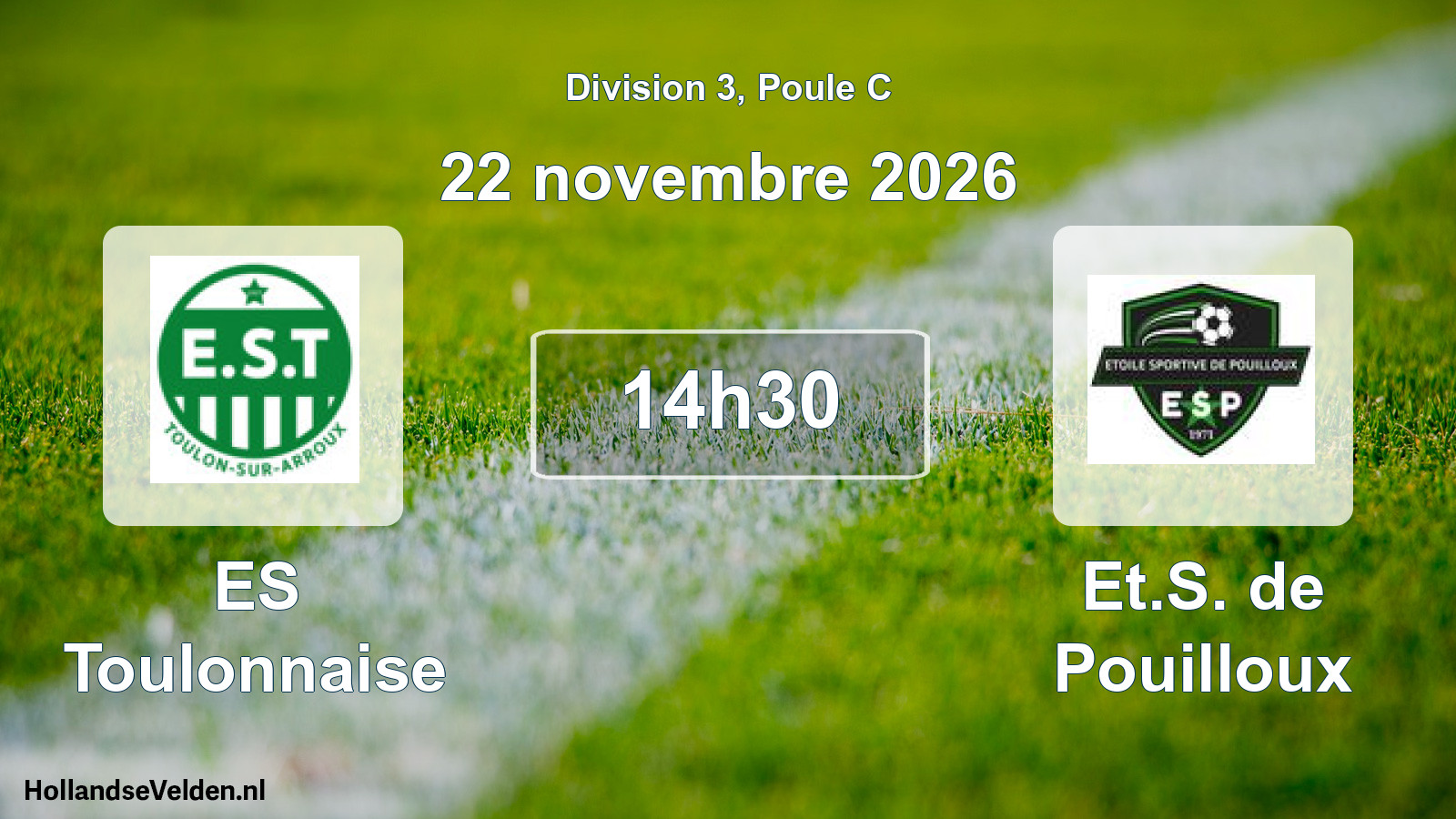 Scheduled Match: ES Toulonnaise - Et.S. de Pouilloux (22 November 2026)