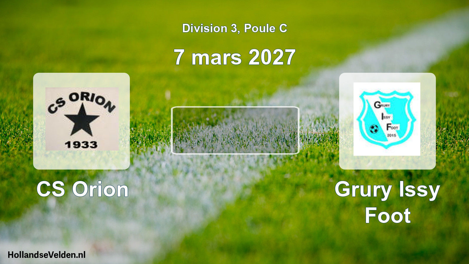 Match programmé: CS Orion - Grury Issy Foot (7 mars 2027)