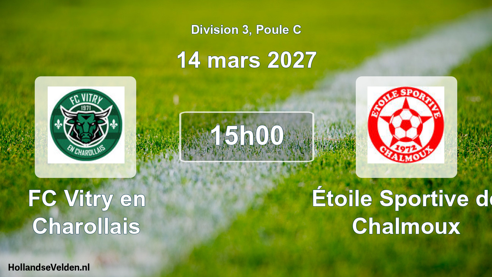 Match programmé: FC Vitry en Charollais - Étoile Sportive de Chalmoux (14 mars 2027)