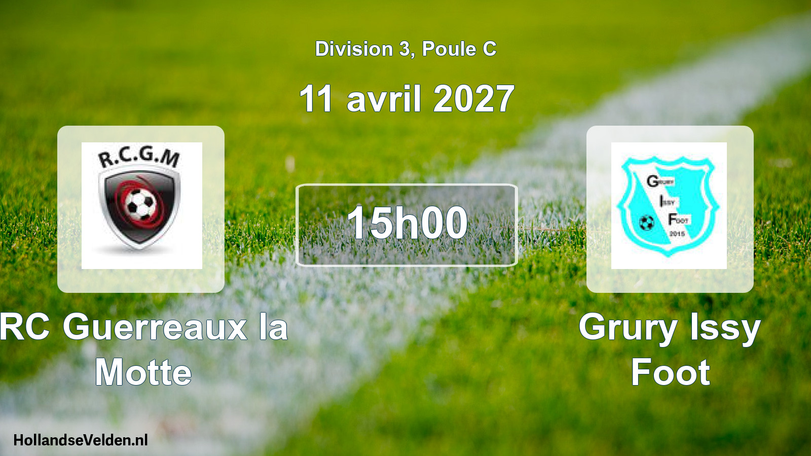 Scheduled Match: RC Guerreaux la Motte - Grury Issy Foot (11 April 2027)