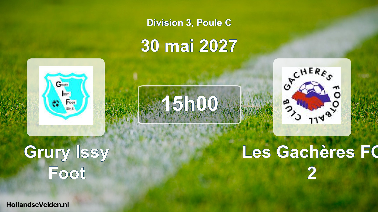 Scheduled Match: Grury Issy Foot - Les Gachères FC 2 (30 May 2027)