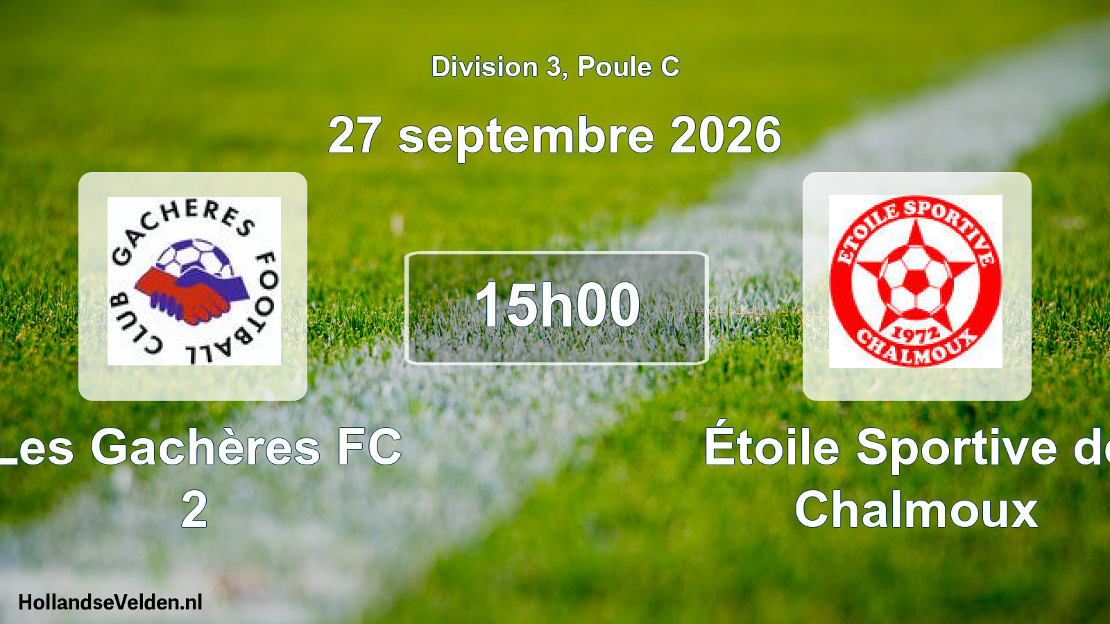 Scheduled Match: Les Gachères FC 2 - Étoile Sportive de Chalmoux (27 September 2026)