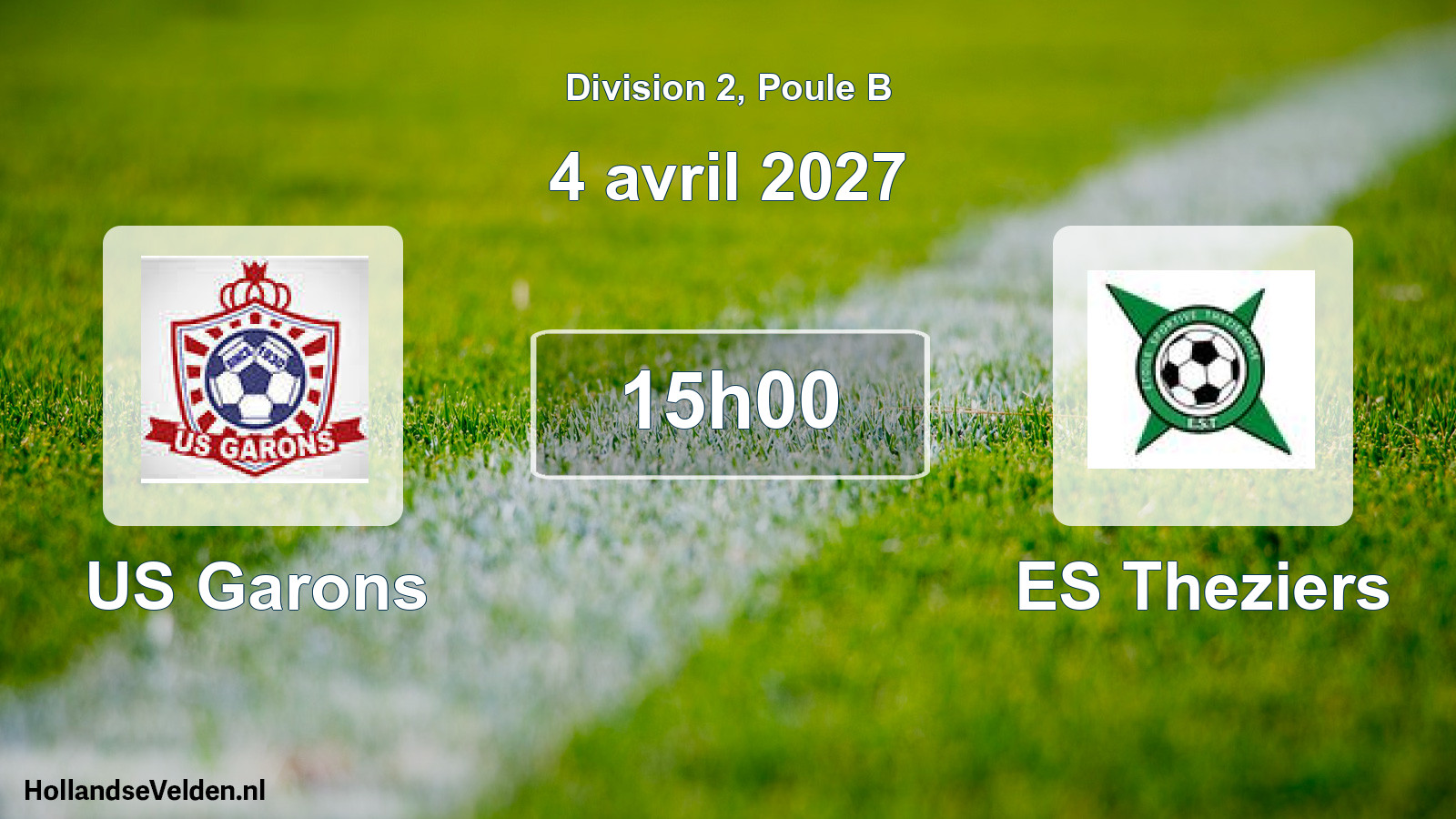 Match programmé: US Garons - ES Theziers (4 avril 2027)