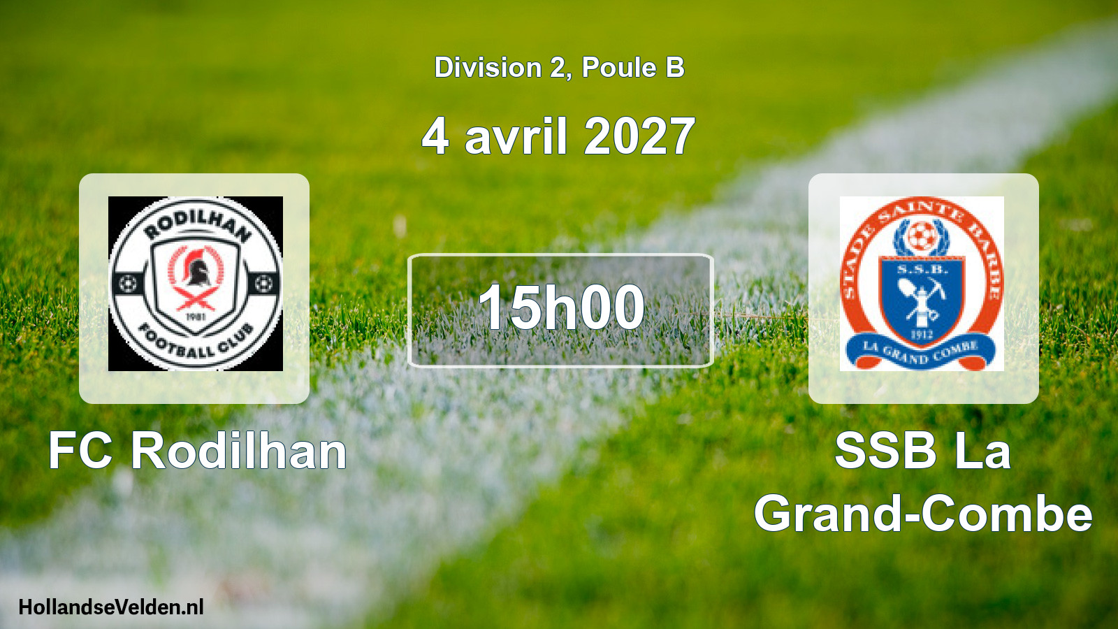 Match programmé: FC Rodilhan - SSB La Grand-Combe (4 avril 2027)