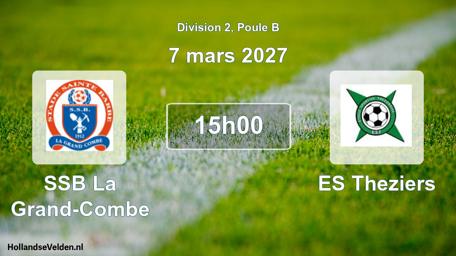 Match programmé: SSB La Grand-Combe - ES Theziers (7 mars 2027)