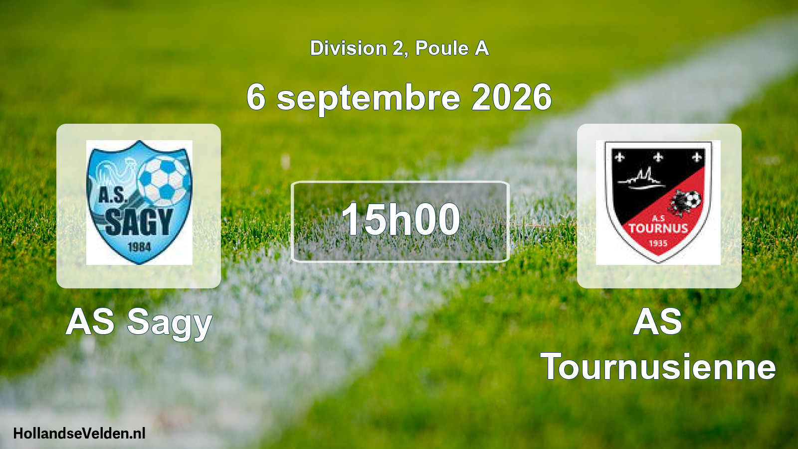 Scheduled Match: AS Sagy - AS Tournusienne (6 September 2026)