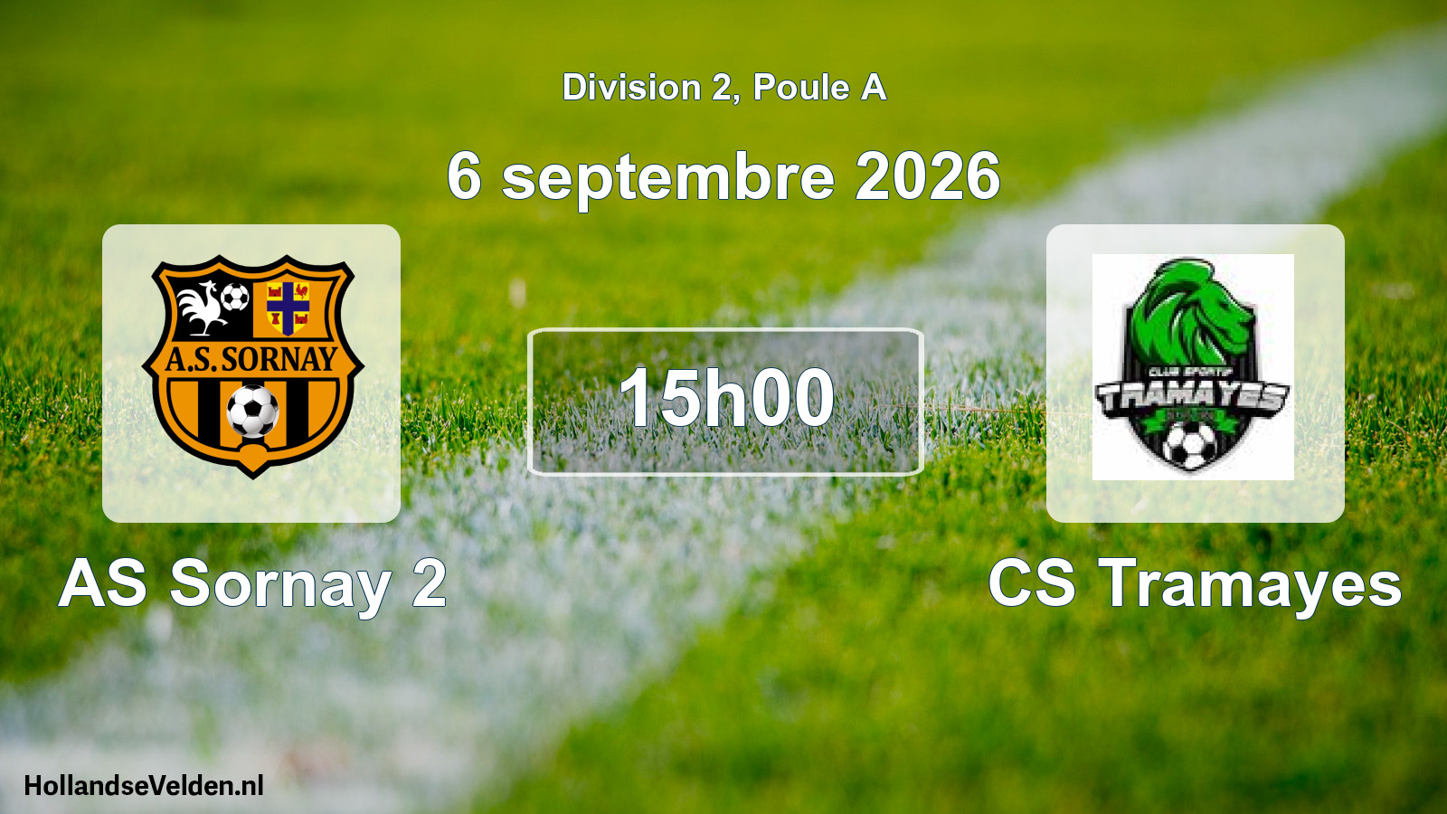 Match programmé: AS Sornay 2 - CS Tramayes (6 septembre 2026)