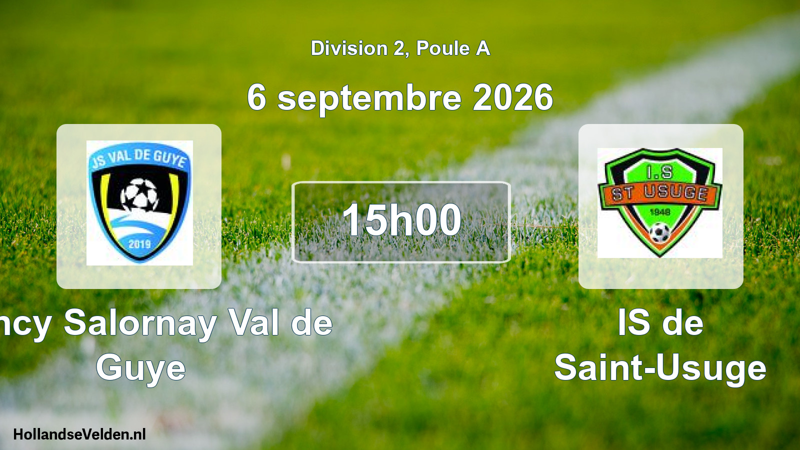 Scheduled Match: Joncy Salornay Val de Guye - IS de Saint-Usuge (6 September 2026)