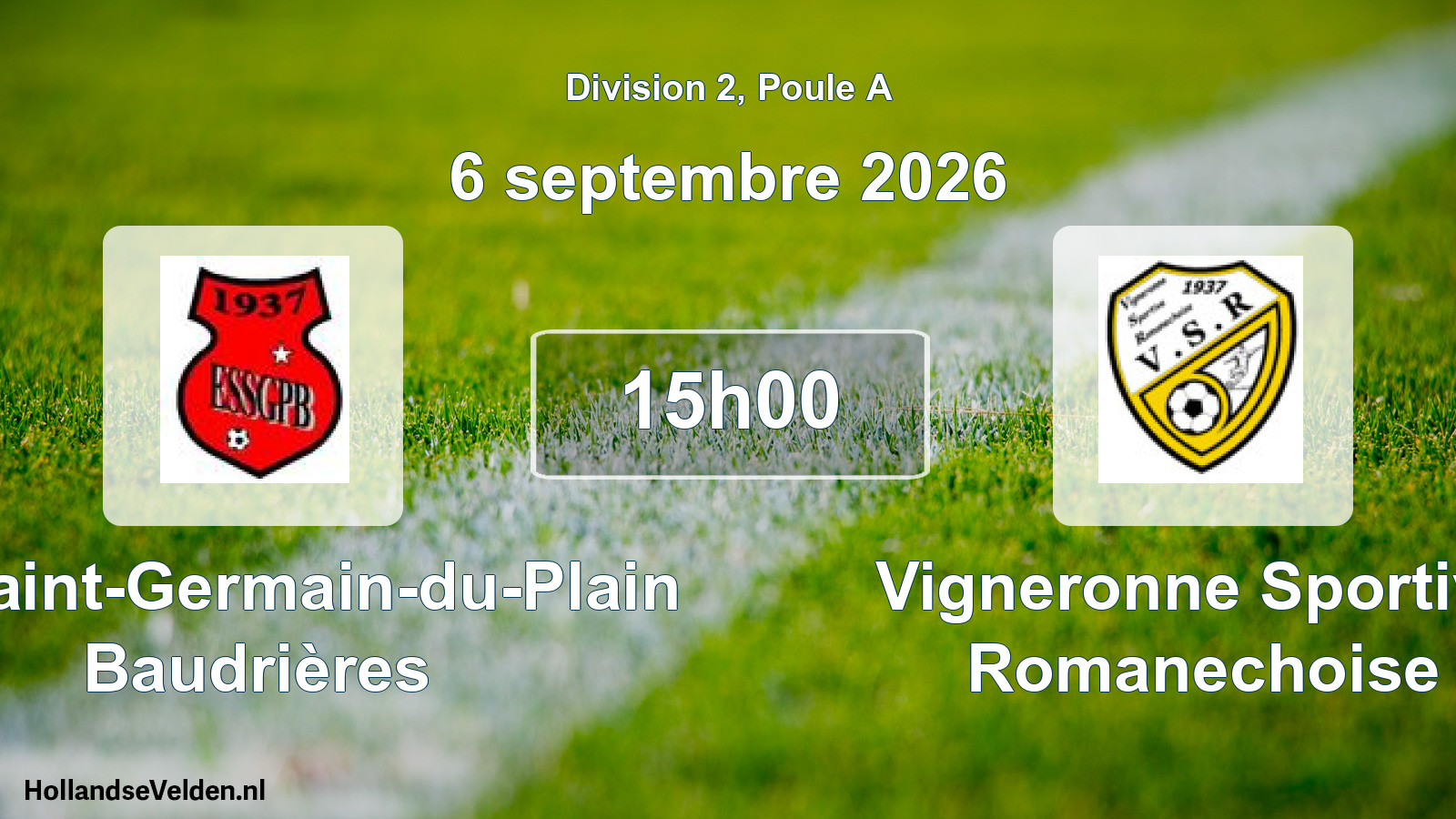 Scheduled Match: ES Saint-Germain-du-Plain Baudrières - Vigneronne Sportive Romanechoise (6 September 2026)