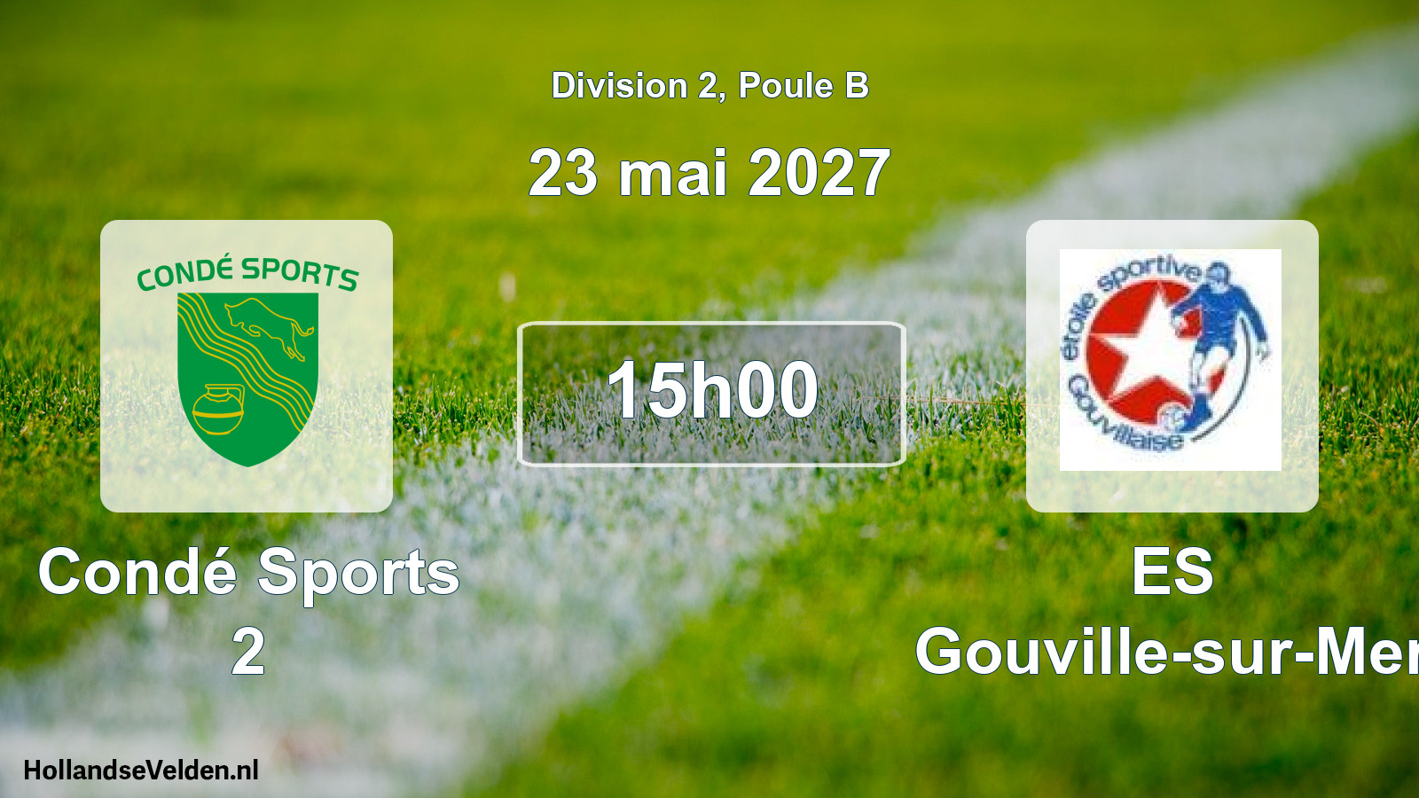 Match programmé: Condé Sports 2 - ES Gouville-sur-Mer (23 mai 2027)