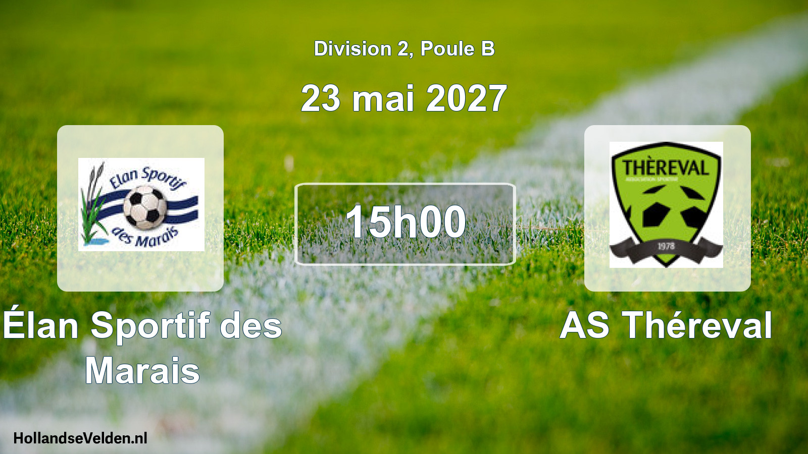 Match programmé: Élan Sportif des Marais - AS Théreval (23 mai 2027)