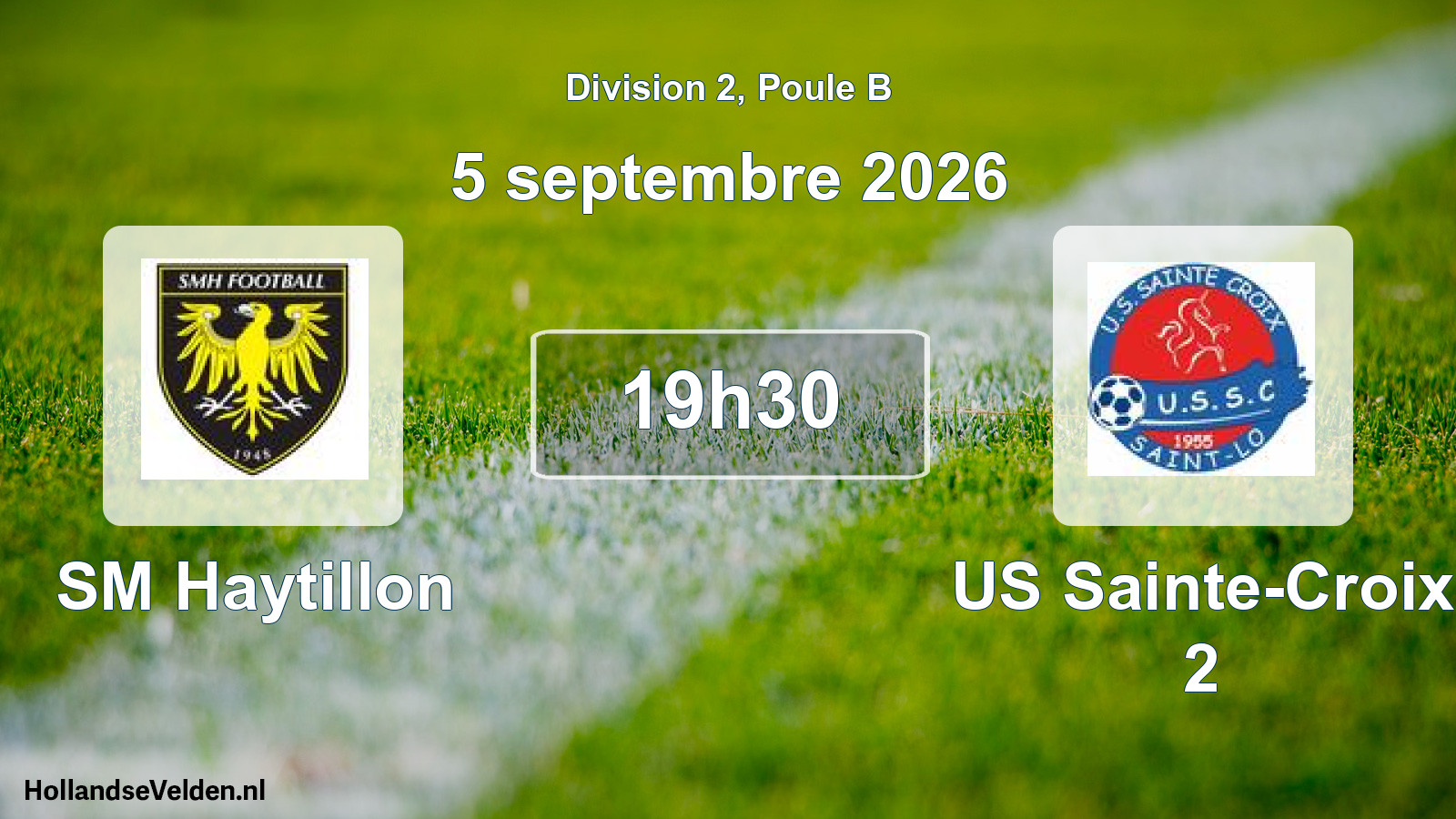 Scheduled Match: SM Haytillon - US Sainte-Croix 2 (5 September 2026)