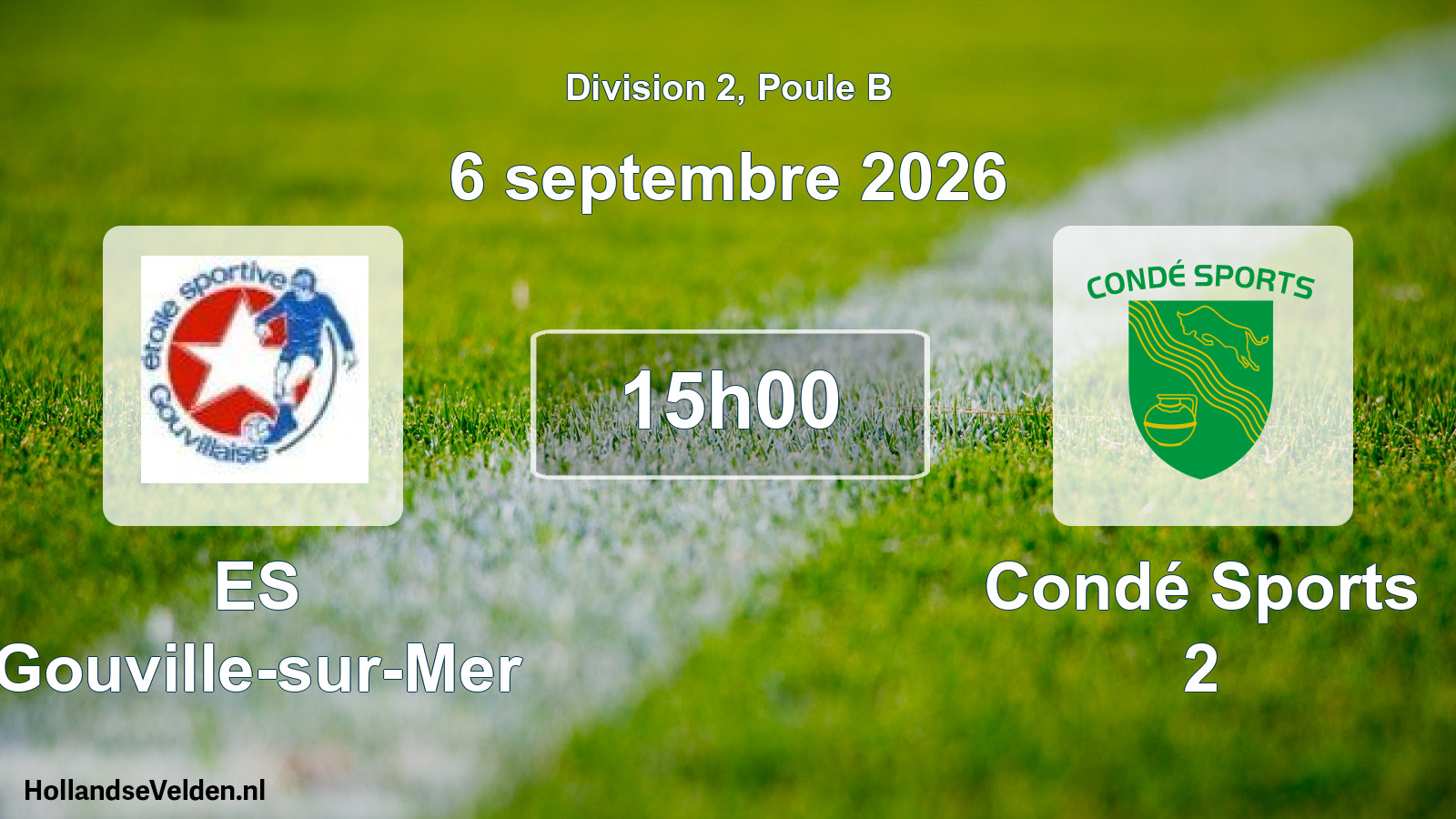 Match programmé: ES Gouville-sur-Mer - Condé Sports 2 (6 septembre 2026)