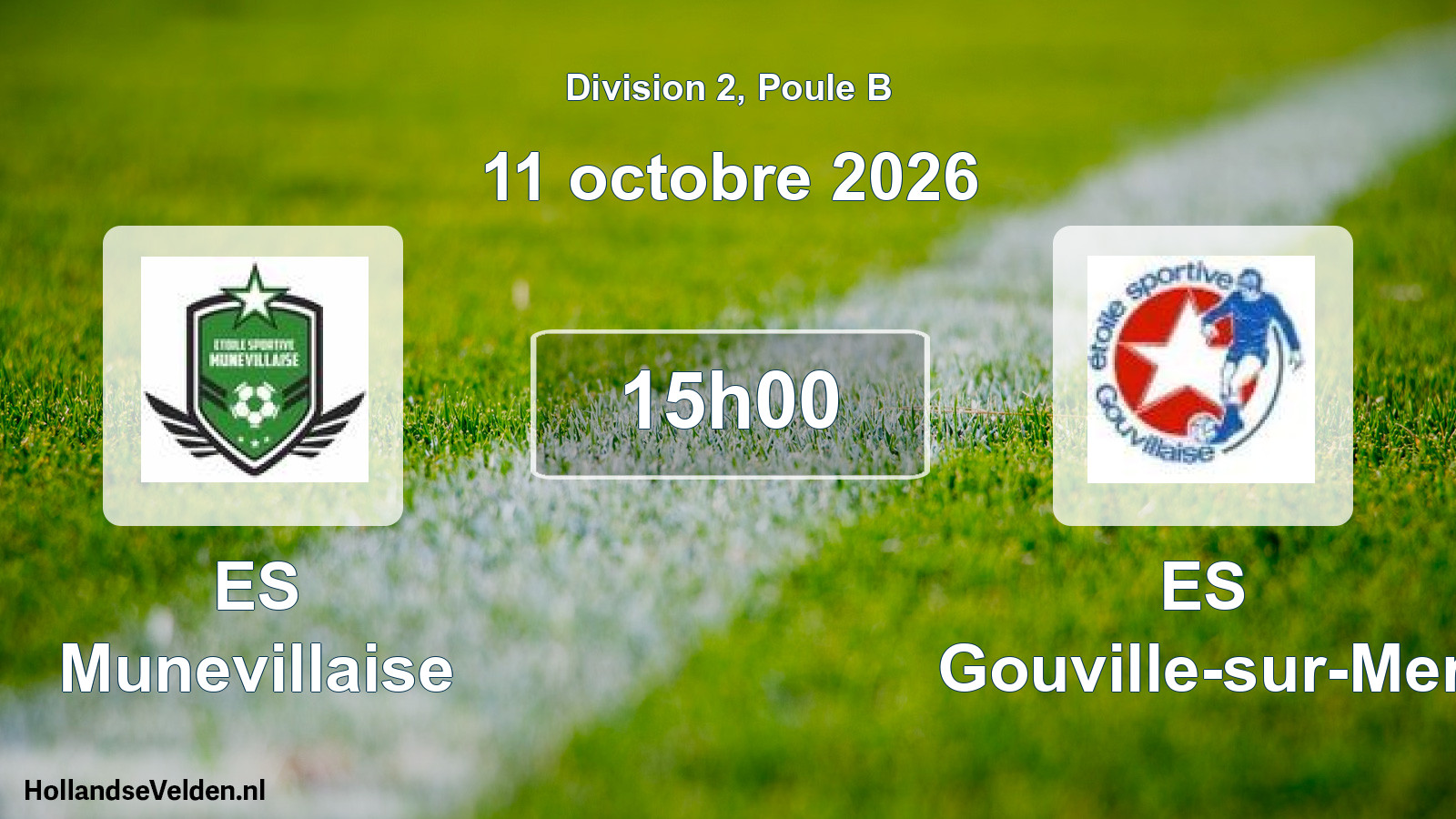 Match programmé: ES Munevillaise - ES Gouville-sur-Mer (11 octobre 2026)