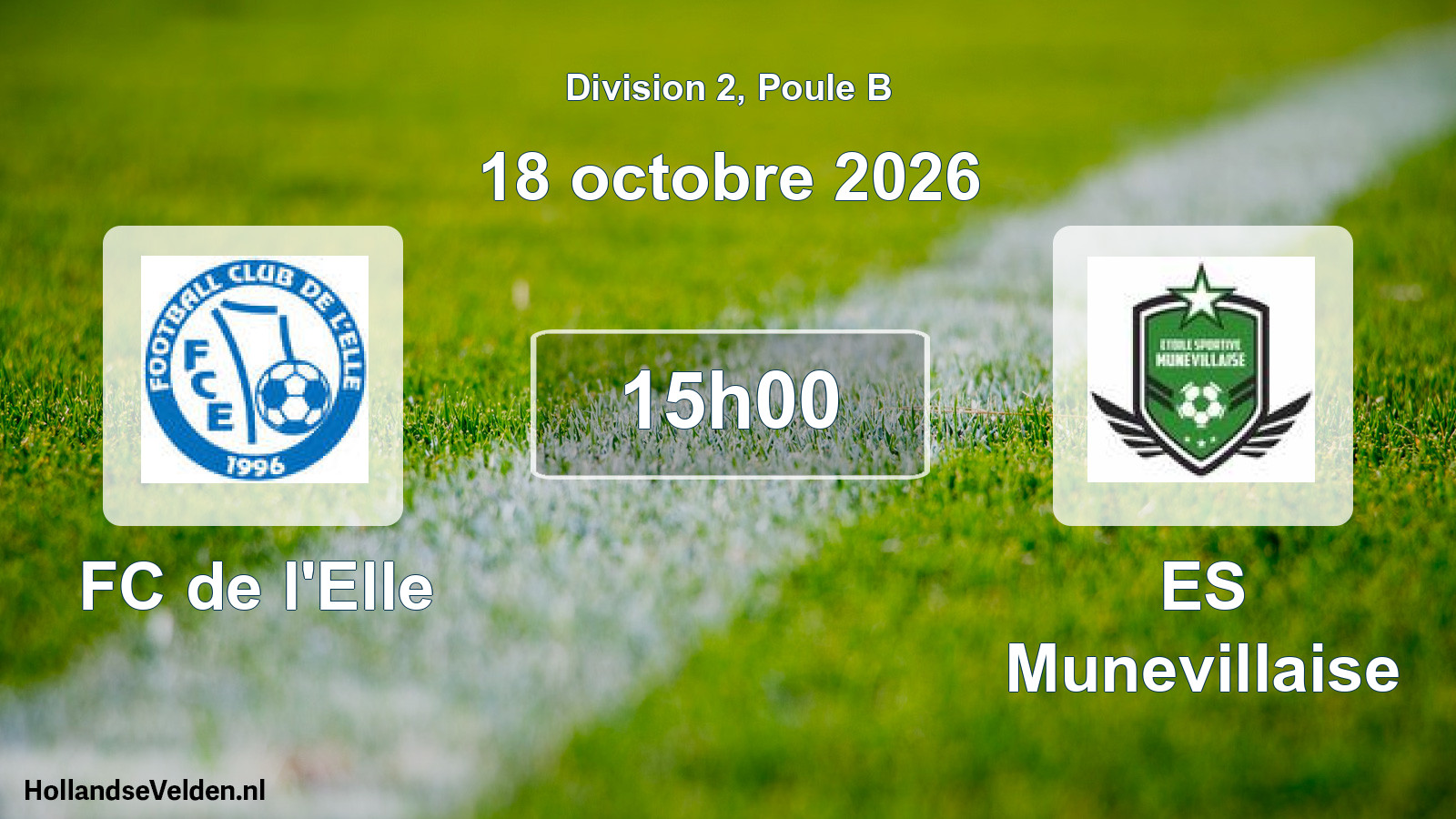 Match programmé: FC de l'Elle - ES Munevillaise (18 octobre 2026)