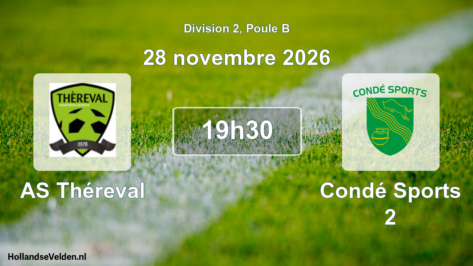 Match programmé: AS Théreval - Condé Sports 2 (28 novembre 2026)