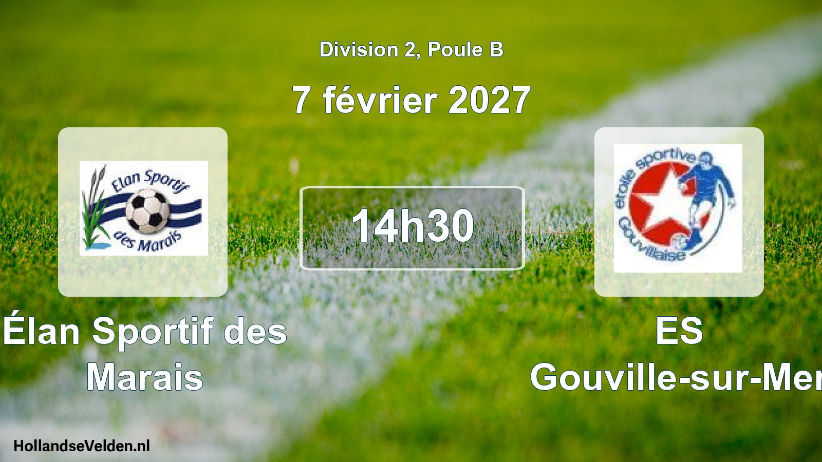 Match programmé: Élan Sportif des Marais - ES Gouville-sur-Mer (7 février 2027)