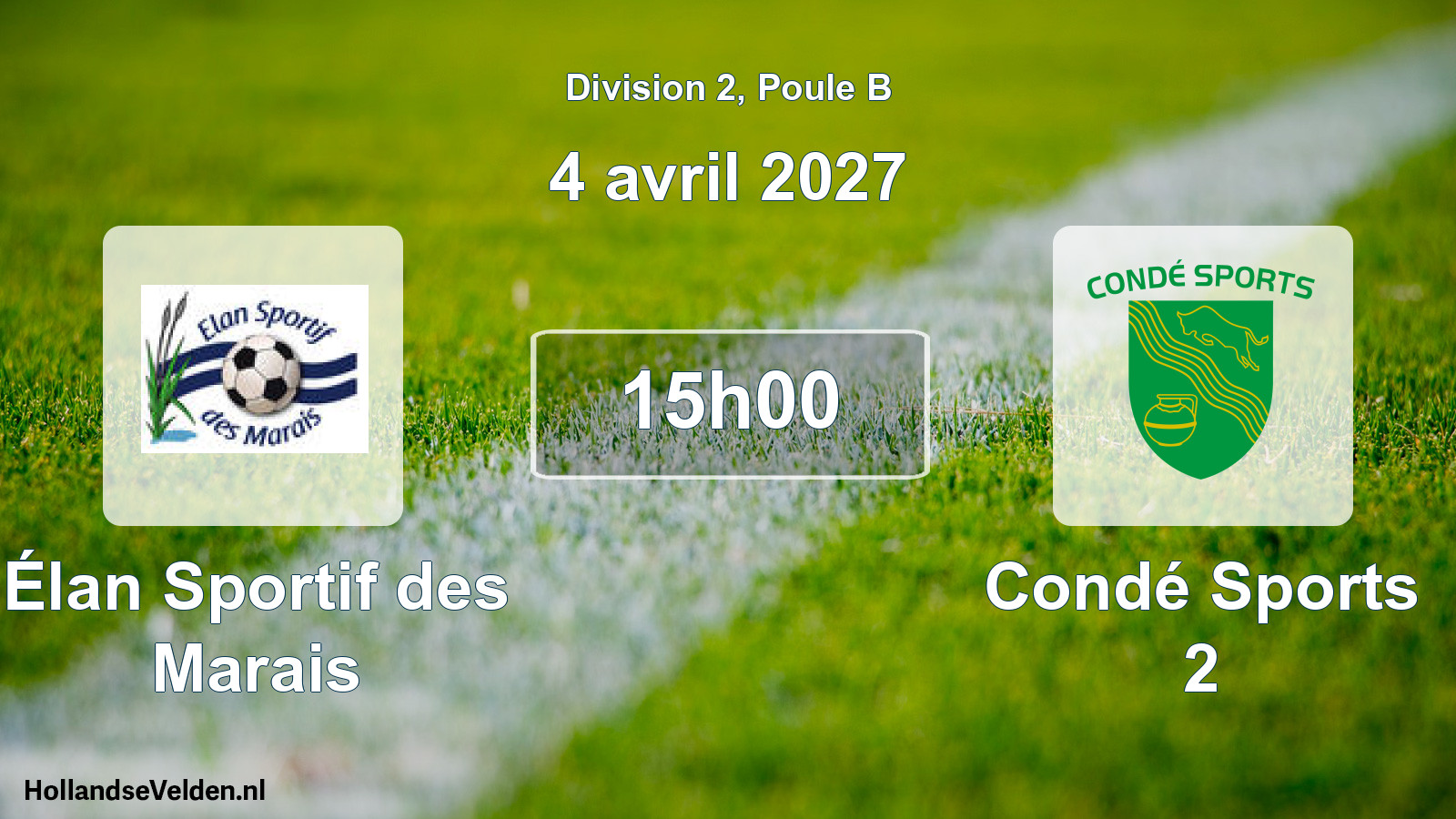 Geplande wedstrijd: Élan Sportif des Marais - Condé Sports 2 (4 april 2027)