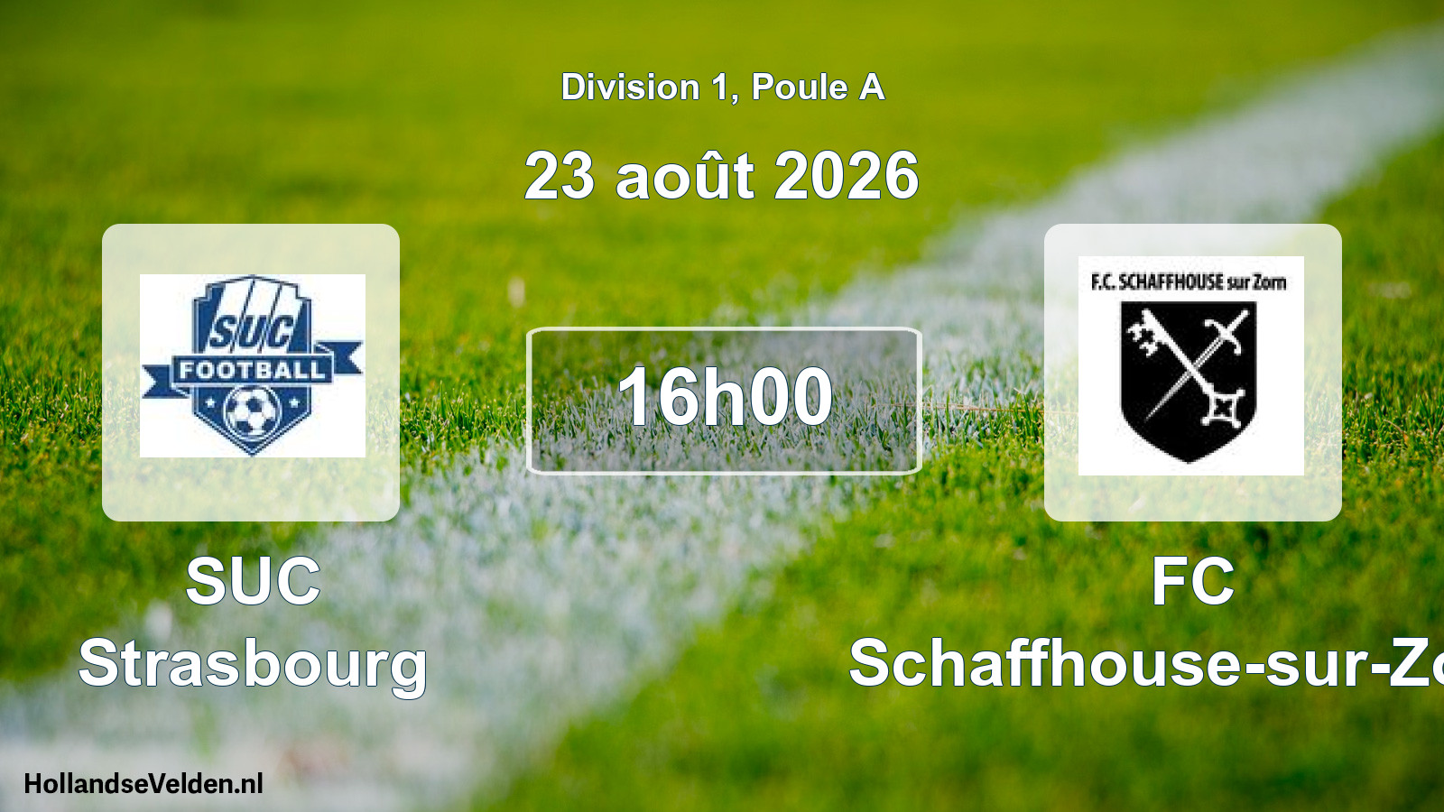 Scheduled Match: SUC Strasbourg - FC Schaffhouse-sur-Zorn (23 August 2026)