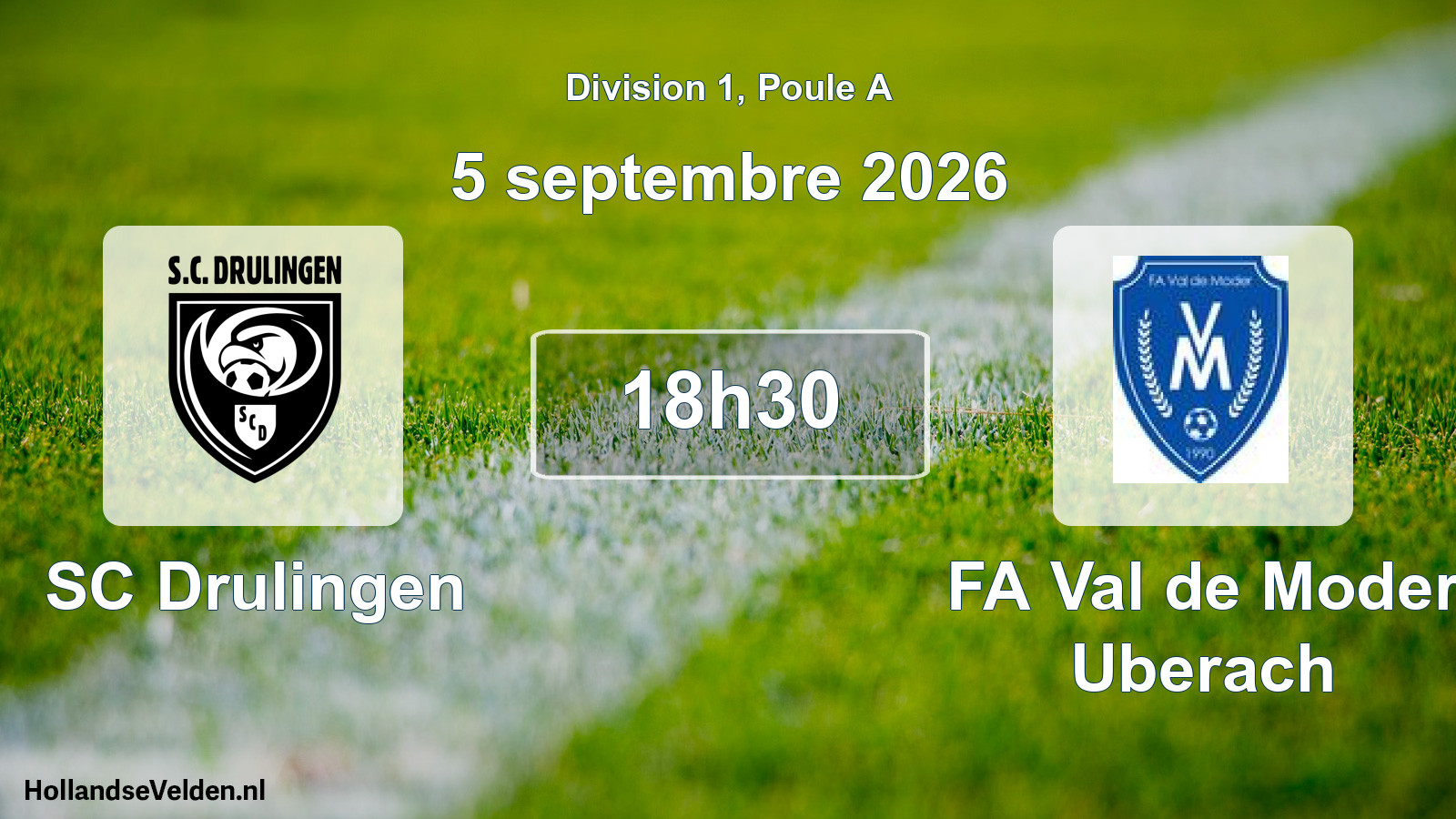 Scheduled Match: SC Drulingen - FA Val de Moder Uberach (5 September 2026)