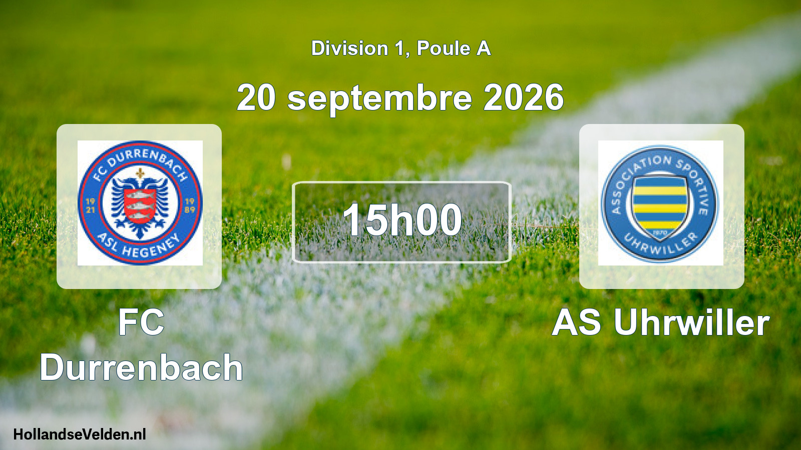 Scheduled Match: FC Durrenbach - AS Uhrwiller (20 September 2026)