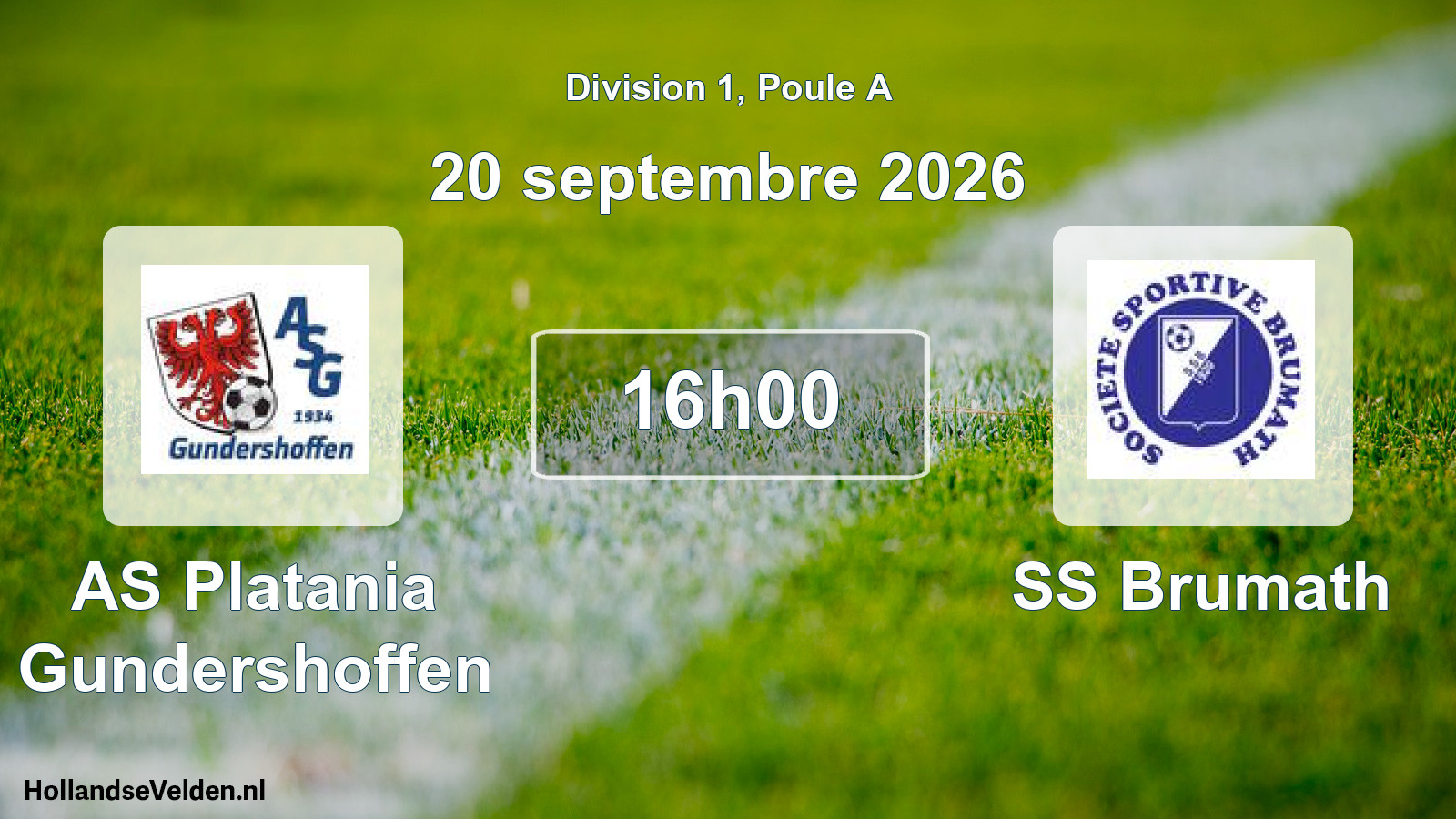 Scheduled Match: AS Platania Gundershoffen - SS Brumath (20 September 2026)